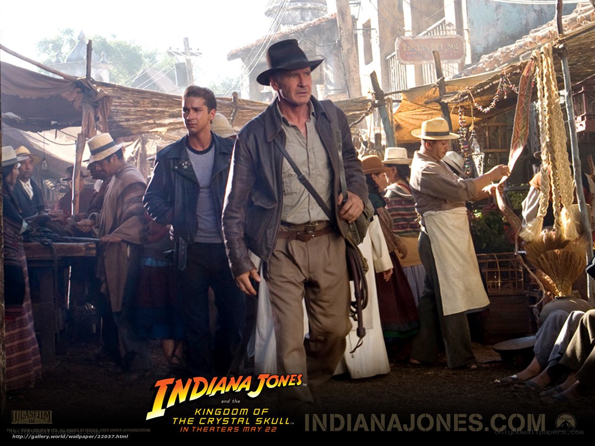 Indiana Jones in market scene