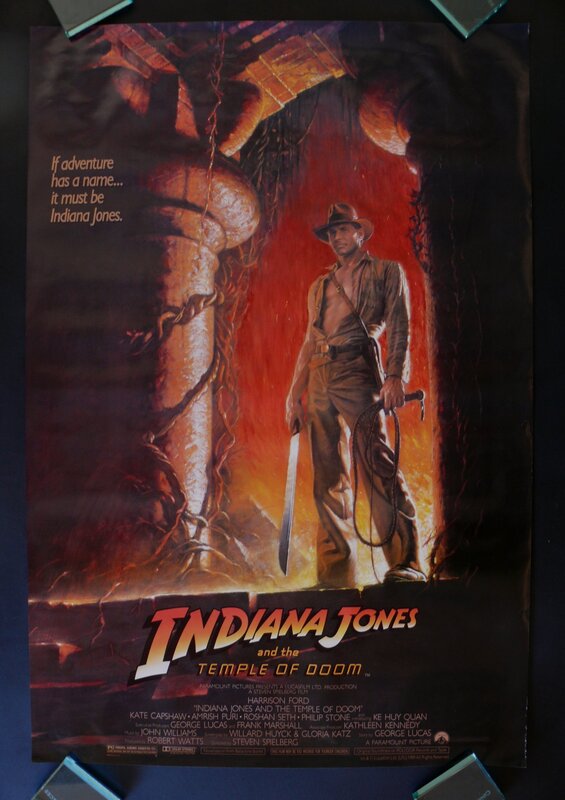 Indiana Jones in Temple — Red, Dramatic