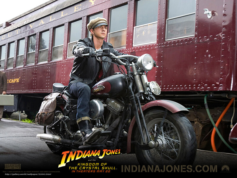 Indiana Jones on a motorcycle