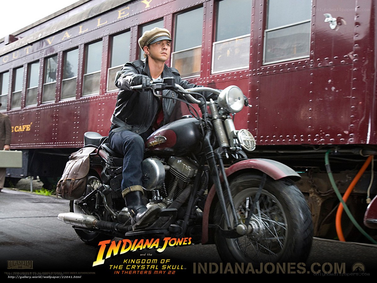 Indiana Jones on a motorcycle