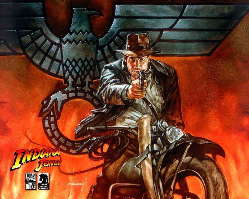 Indiana Jones on Motorcycle