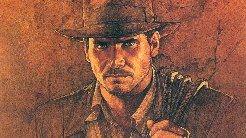 Indiana Jones Portrait — Brown, Dramatic