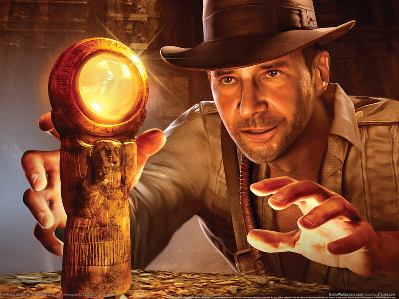 Indiana Jones with artifact