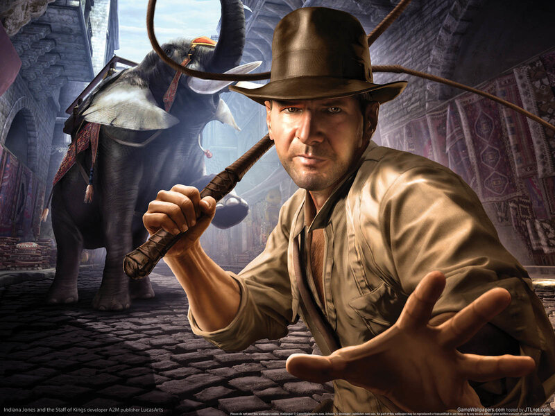 Indiana Jones with elephant