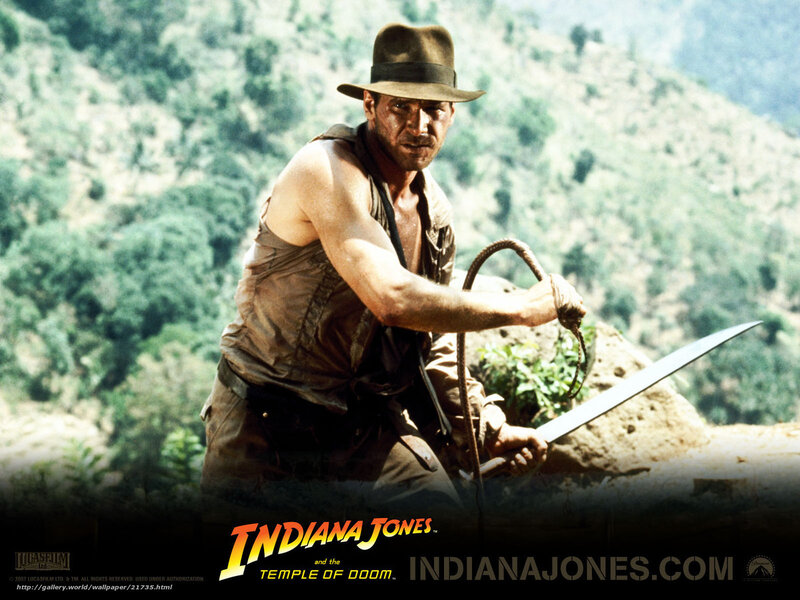 Indiana Jones with Whip — Brown, Adventurous