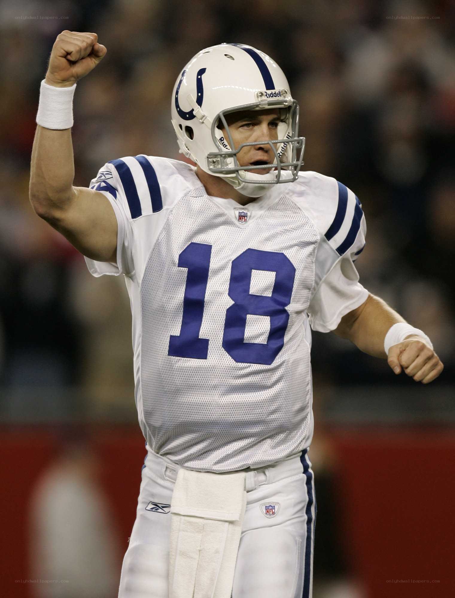 Indianapolis Colts player celebrating