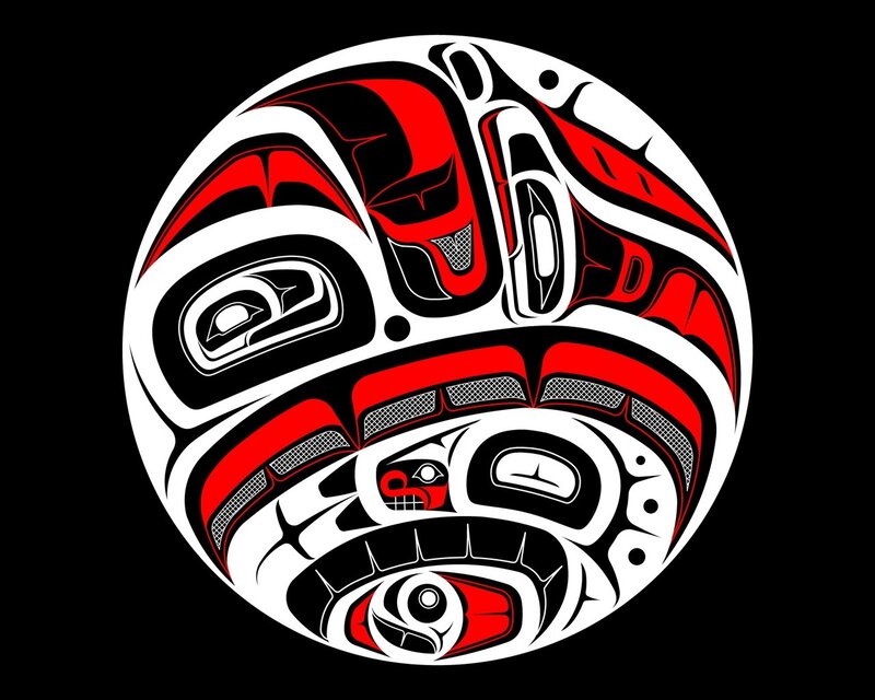 Indigenous art circular design