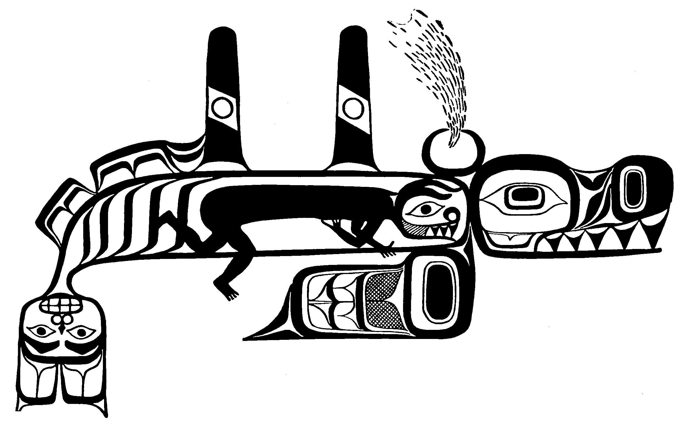 Indigenous art with animal figures