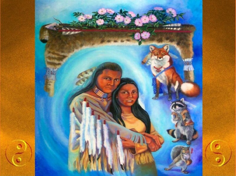 Indigenous Couple with Animals