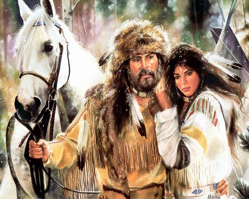 Indigenous Couple with Horse