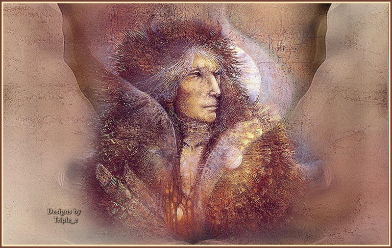 Indigenous Man in Feathered Headdress