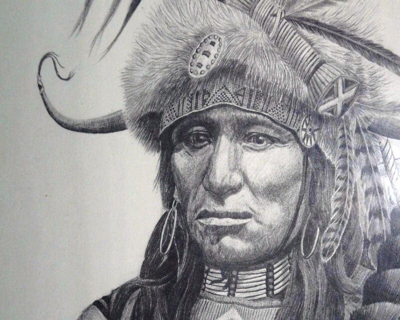 Indigenous Man in Headdress