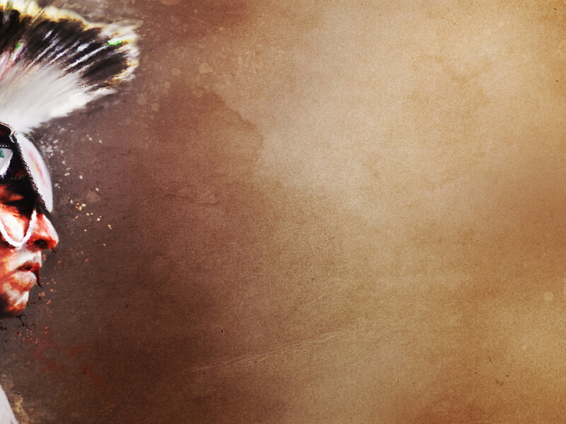 Indigenous Man in Profile — Brown