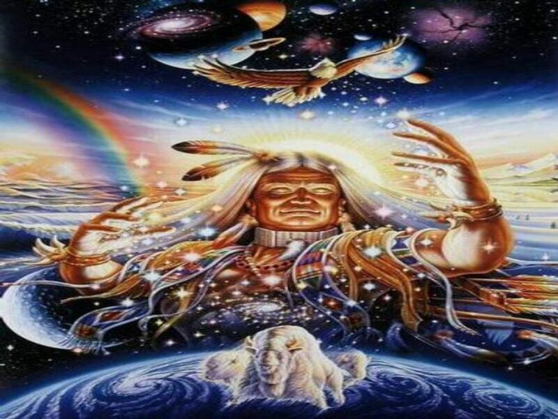 Indigenous Man in Space