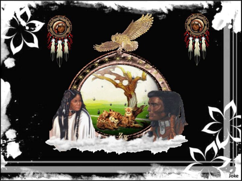 Indigenous People and Animals — Black