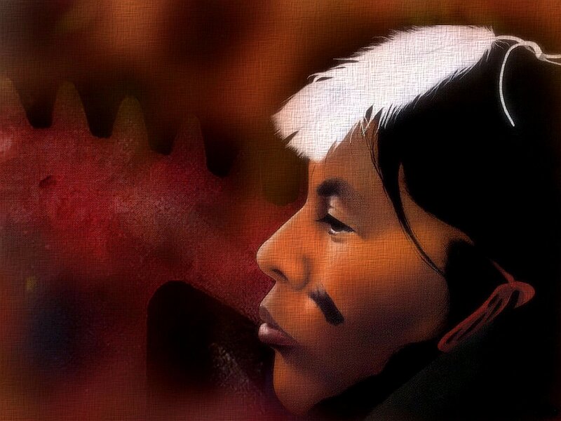 Indigenous Person in Profile