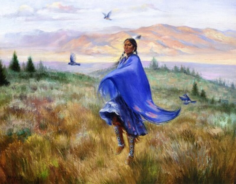 Indigenous Woman Dancing