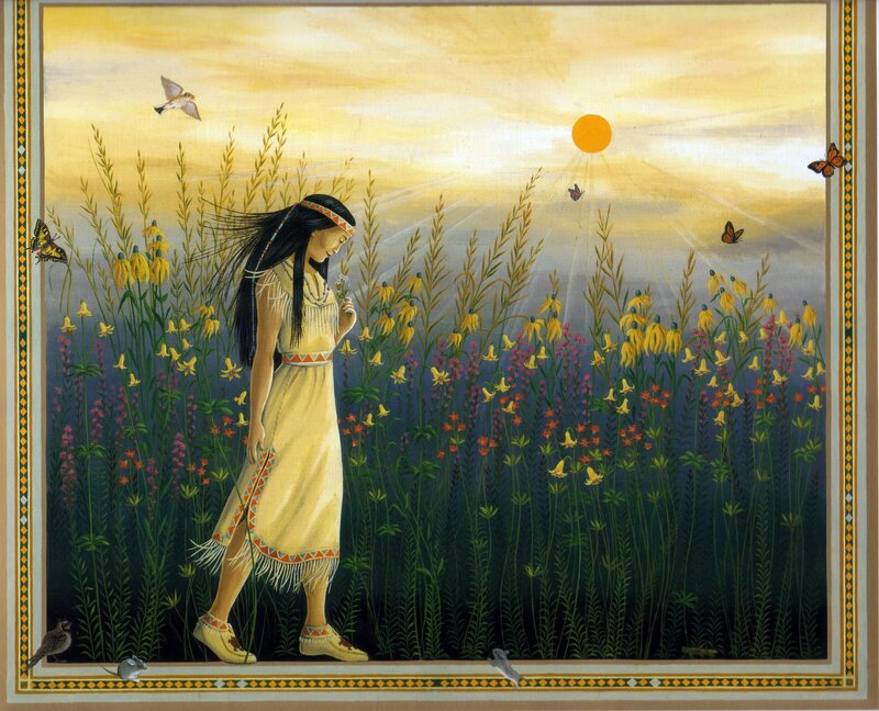 Indigenous Woman in Field