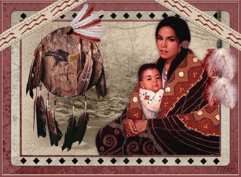 Indigenous Woman with Baby