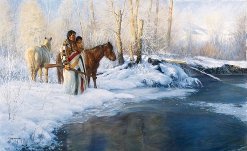 Indigenous Woman with Child