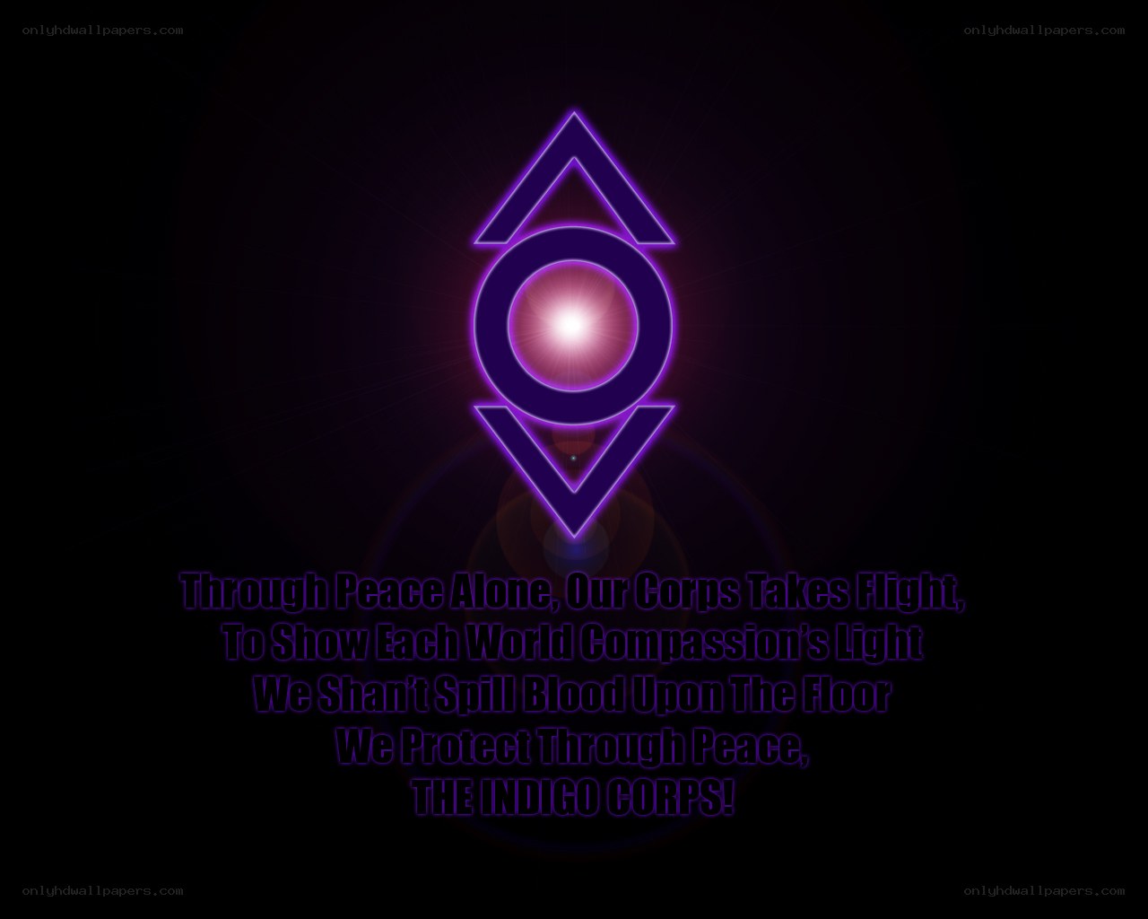 Indigo Corps logo and motto