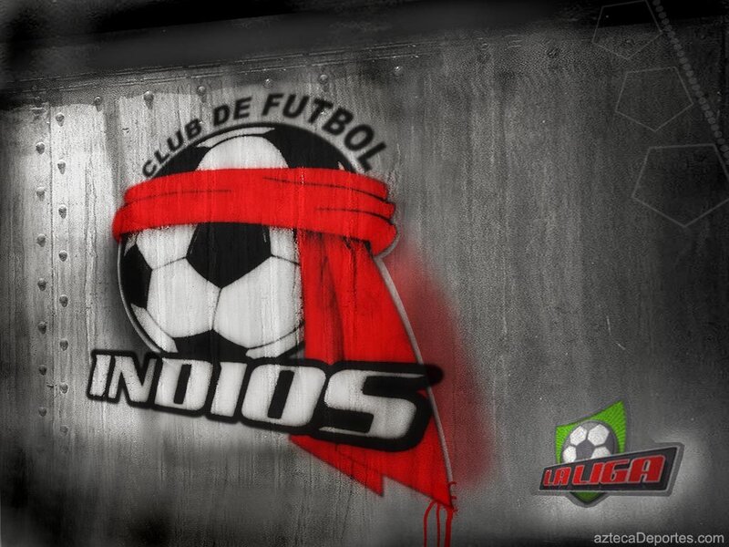 Indios FC logo on metal wall
