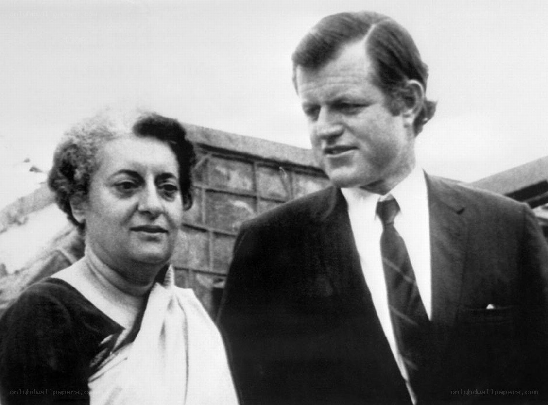 Indira Gandhi and Robert Kennedy