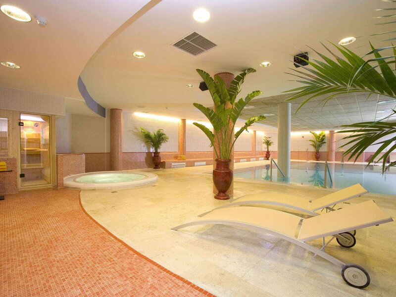 Indoor pool and spa area