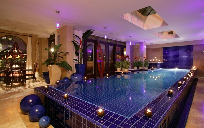 Indoor Pool with Candles