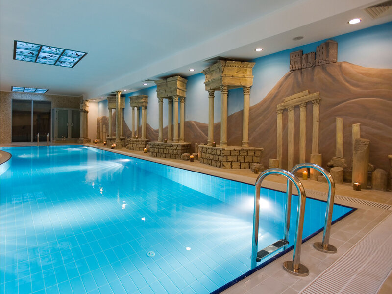 Indoor Pool with Columns