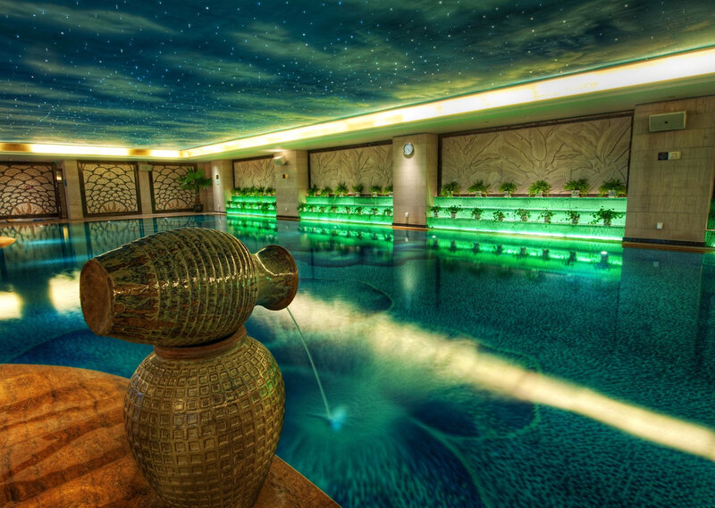 Indoor Pool with Starry Ceiling — Blue