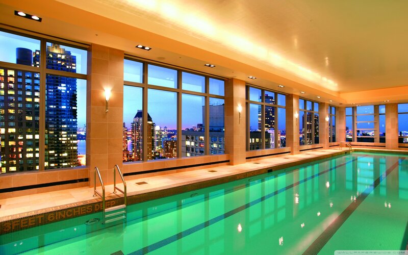 Indoor Swimming Pool — Green, Serene