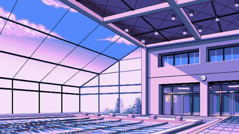 Indoor Swimming Pool — Purple