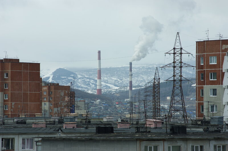 Industrial Cityscape — Gray, Dramatic
