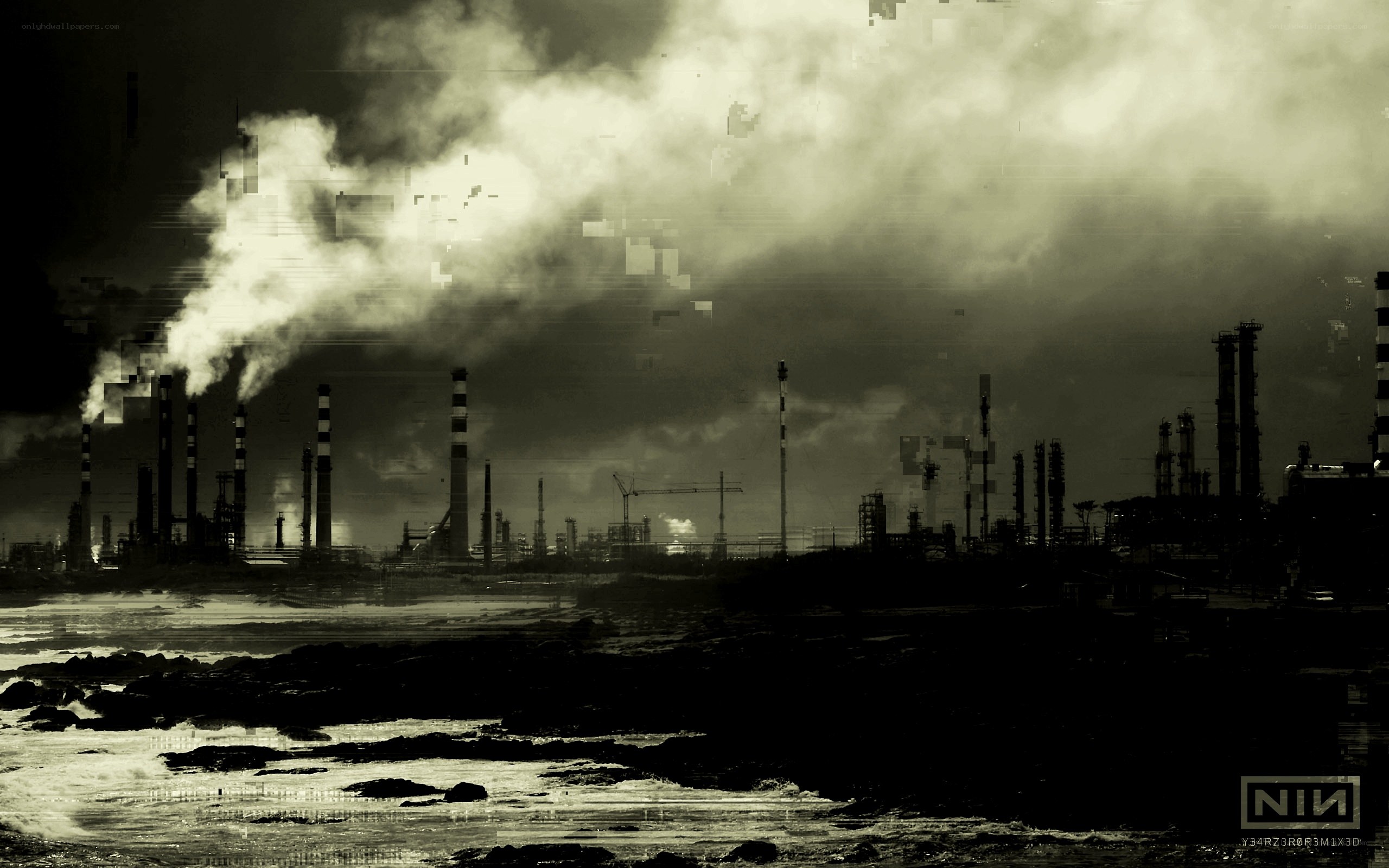 Industrial complex by the sea