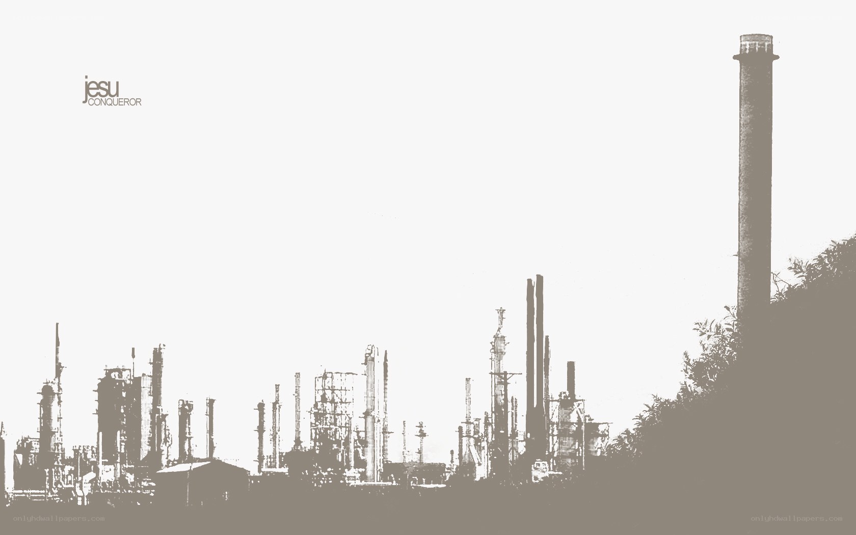 industrial complex silhouette