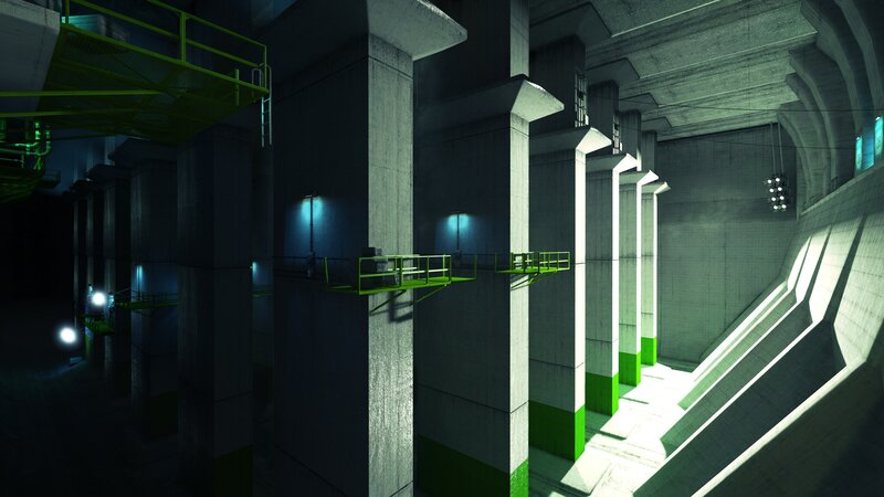 industrial concrete facility