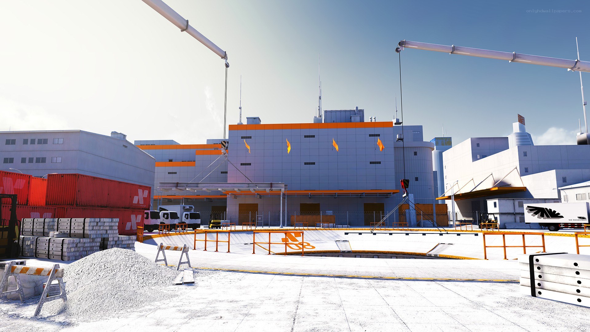 industrial construction site