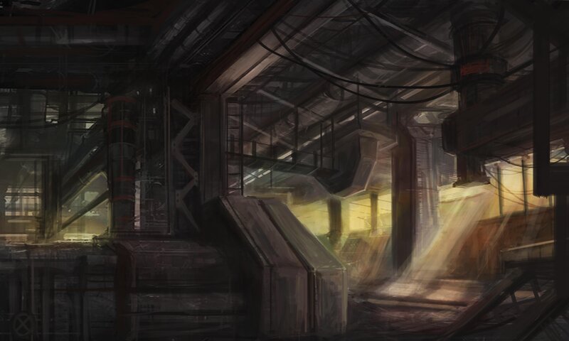 Industrial Corridor — Dark Gray
