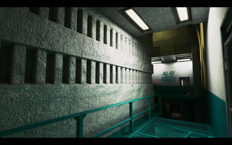 industrial corridor with ventilation