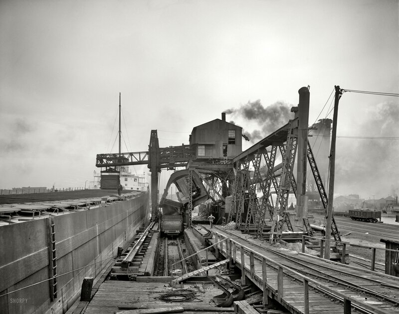 Industrial Crane at Dock