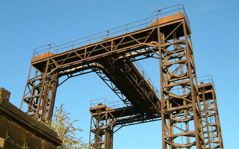 Industrial Crane Structure — Brown