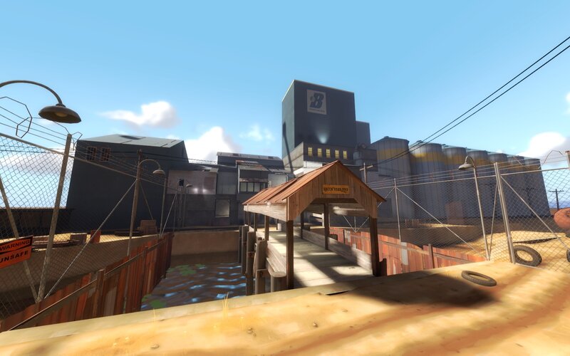 industrial dock area