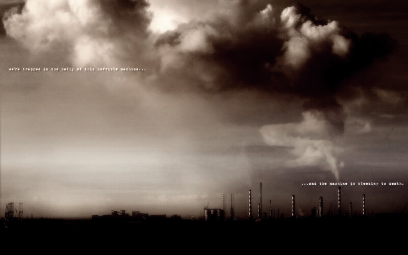 industrial dystopia landscape