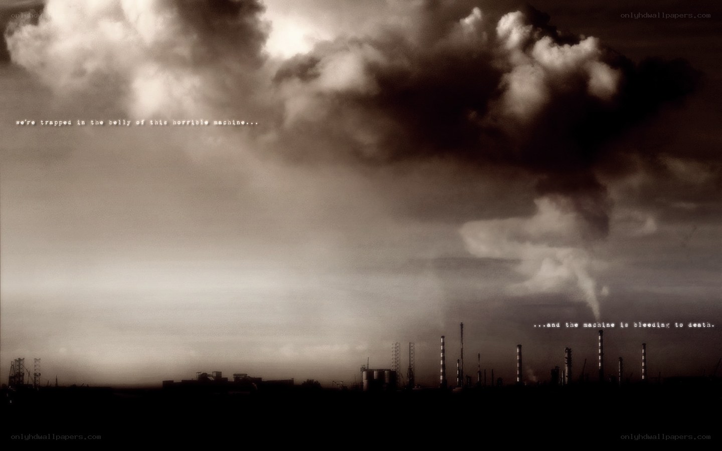 industrial dystopia landscape