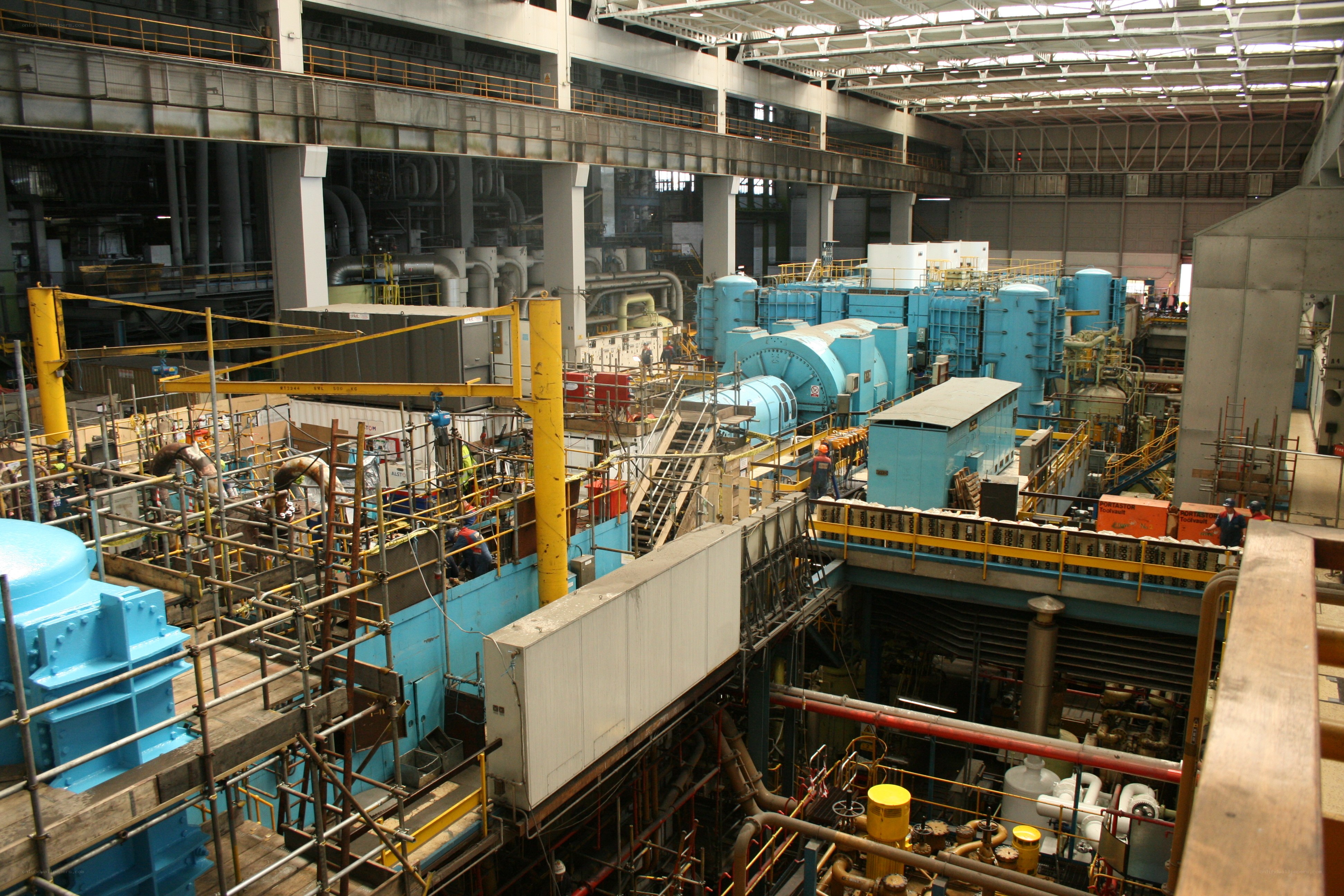 Industrial factory interior