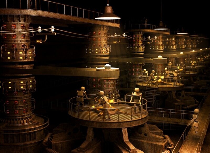 industrial factory interior
