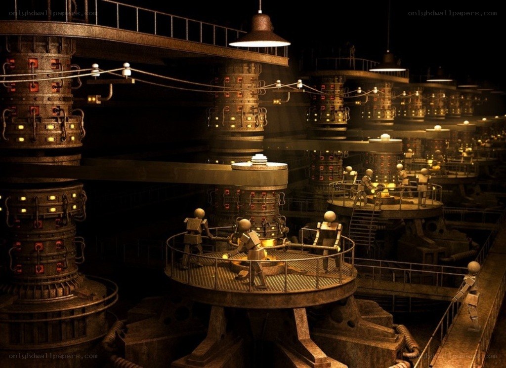 industrial factory interior
