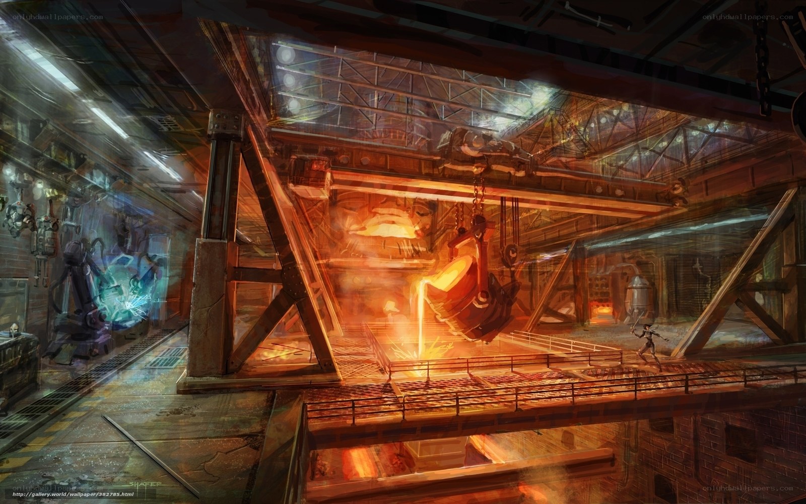 Industrial Foundry Scene
