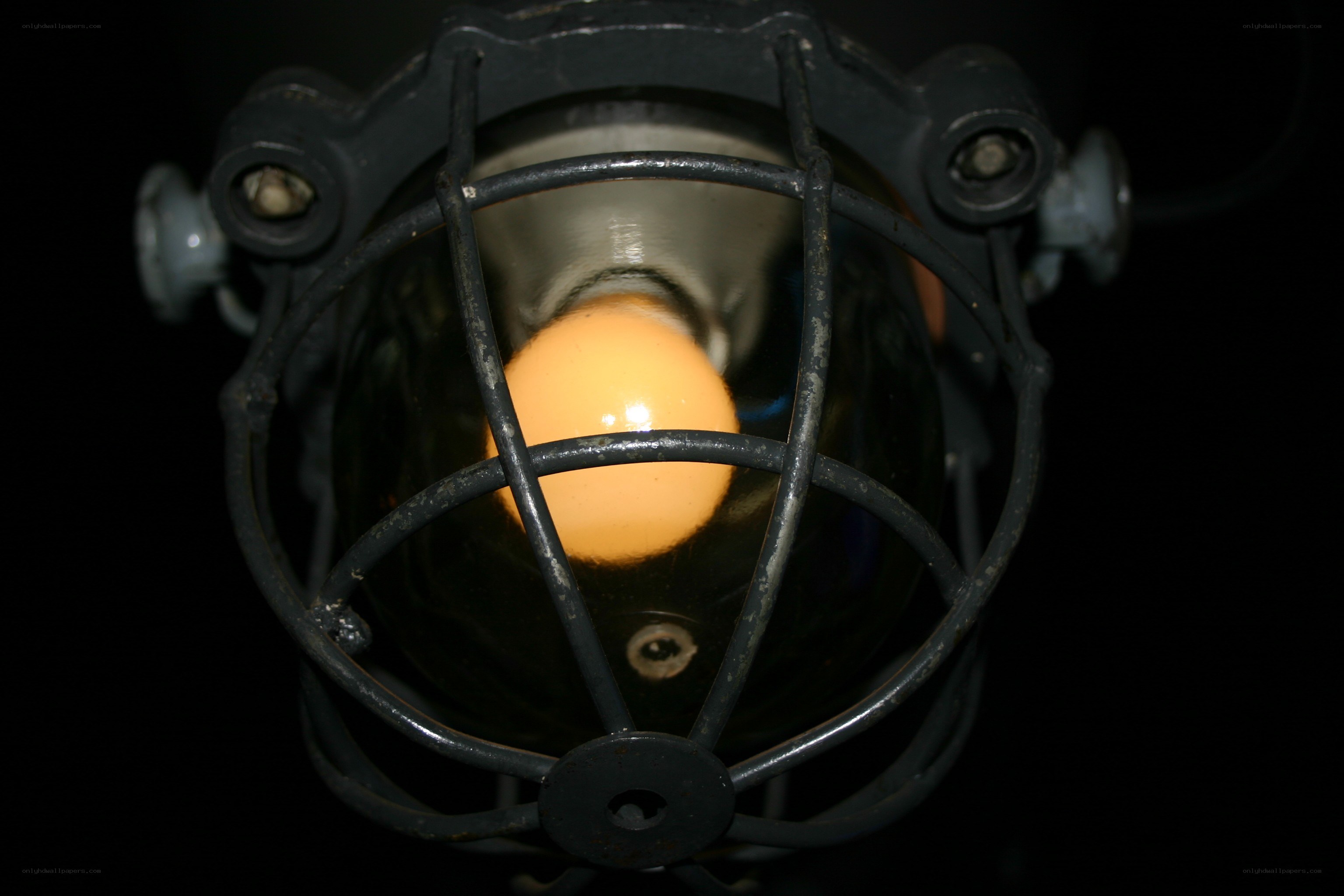 industrial lamp with bulb